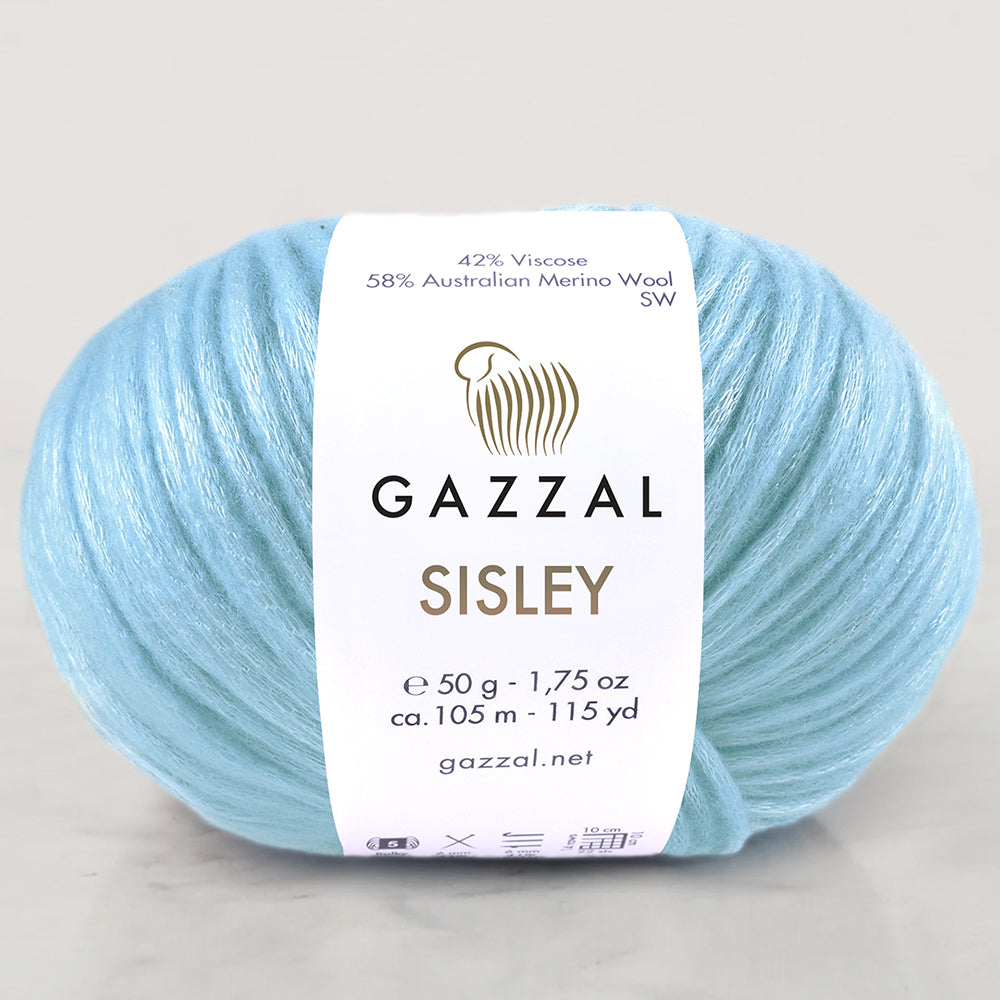 Gazzal Sisley Mavi El Örgü İpi- 5719